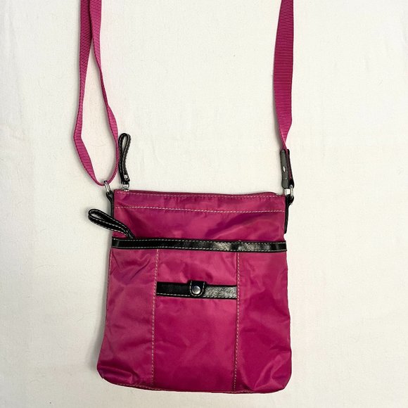 🎉Purse Sale🎉 Nine West Hot Pink Crossbody Purse/Bag  9 ½” x 10” - Picture 1 of 10